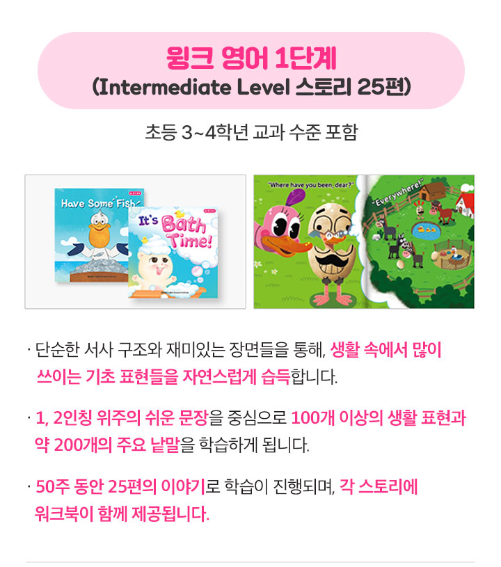 윙크 영어 1단계(Intermediate Level 스토리 25편)